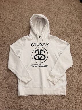 Stussy Off-White Logo Pullover Hoodie